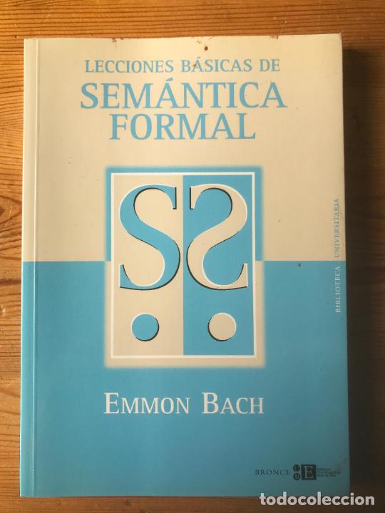 Libros: Emmon Bach - Lecciones b&aacute;sicas de sem&aacute;ntica formal - Foto 1