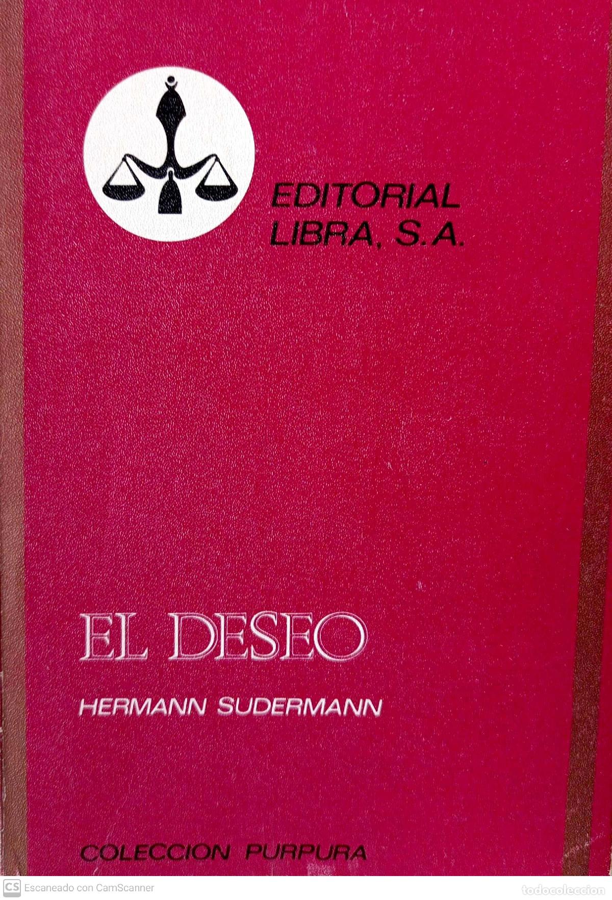 Libros: EL DESEO - Sudermann, Hermann - Foto 1