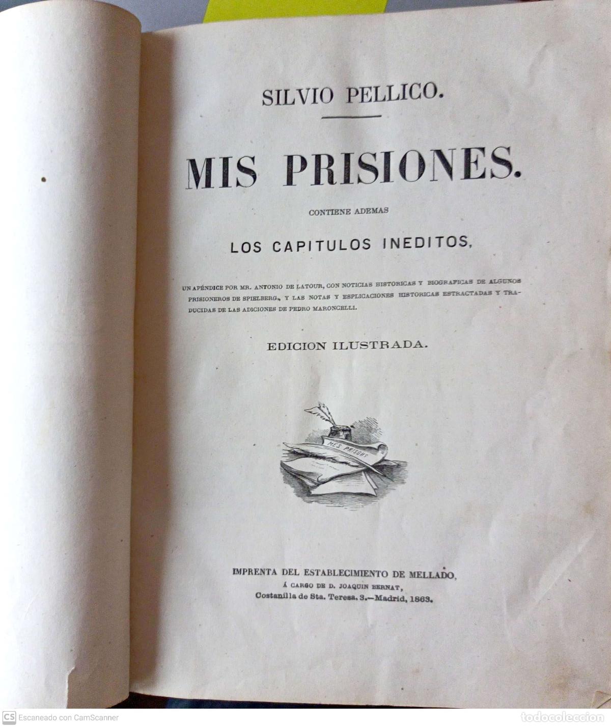 Libros: Mis prisiones - Silvio Pellico - Foto 1