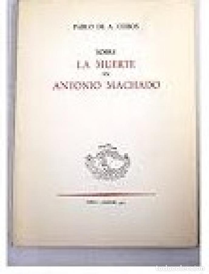 Libros: SOBRE LA MUERTE EN ANTONIO MACHADO. - COBOS, Pablo de A. - Foto 1