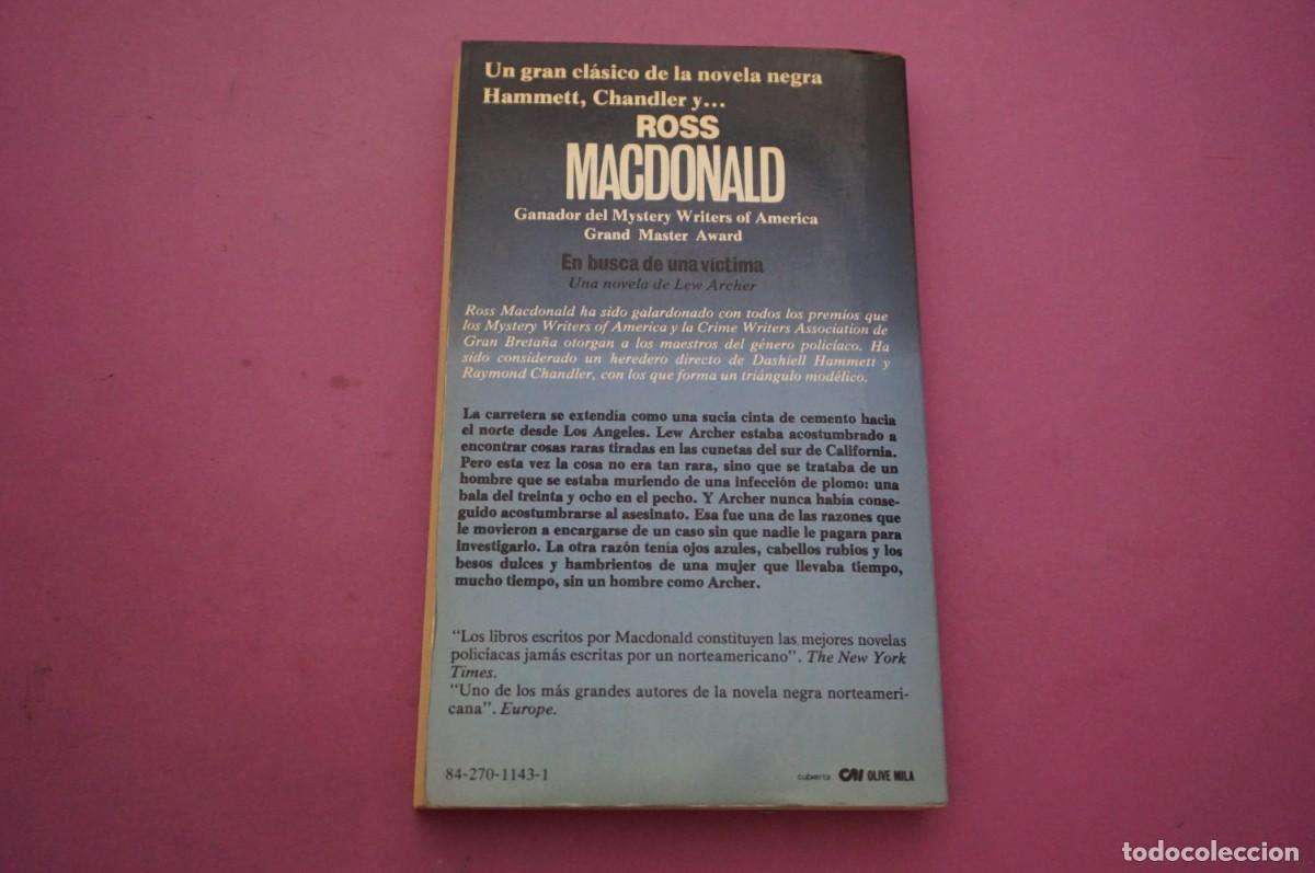 Libros: AMF-14C/ EN BUSCA DE UNA VICTIMA - ROSS MACDONALD / EDICIONES MARTINEZ ROCA - Foto 6