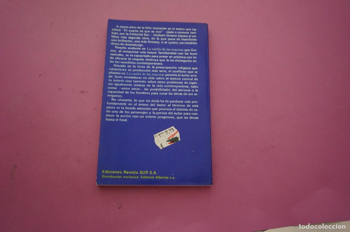 Libros: AMF-14C/ LA CASILLA DE LAS MACETAS - GRAHAM GREENE / SUR LIBRO DE BOLSILLO - Foto 6