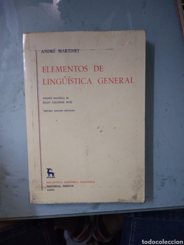 Libros: Andre Mart&iacute;nez, Elementos de ling&uuml;&iacute;stica general, Gredos - Foto 1