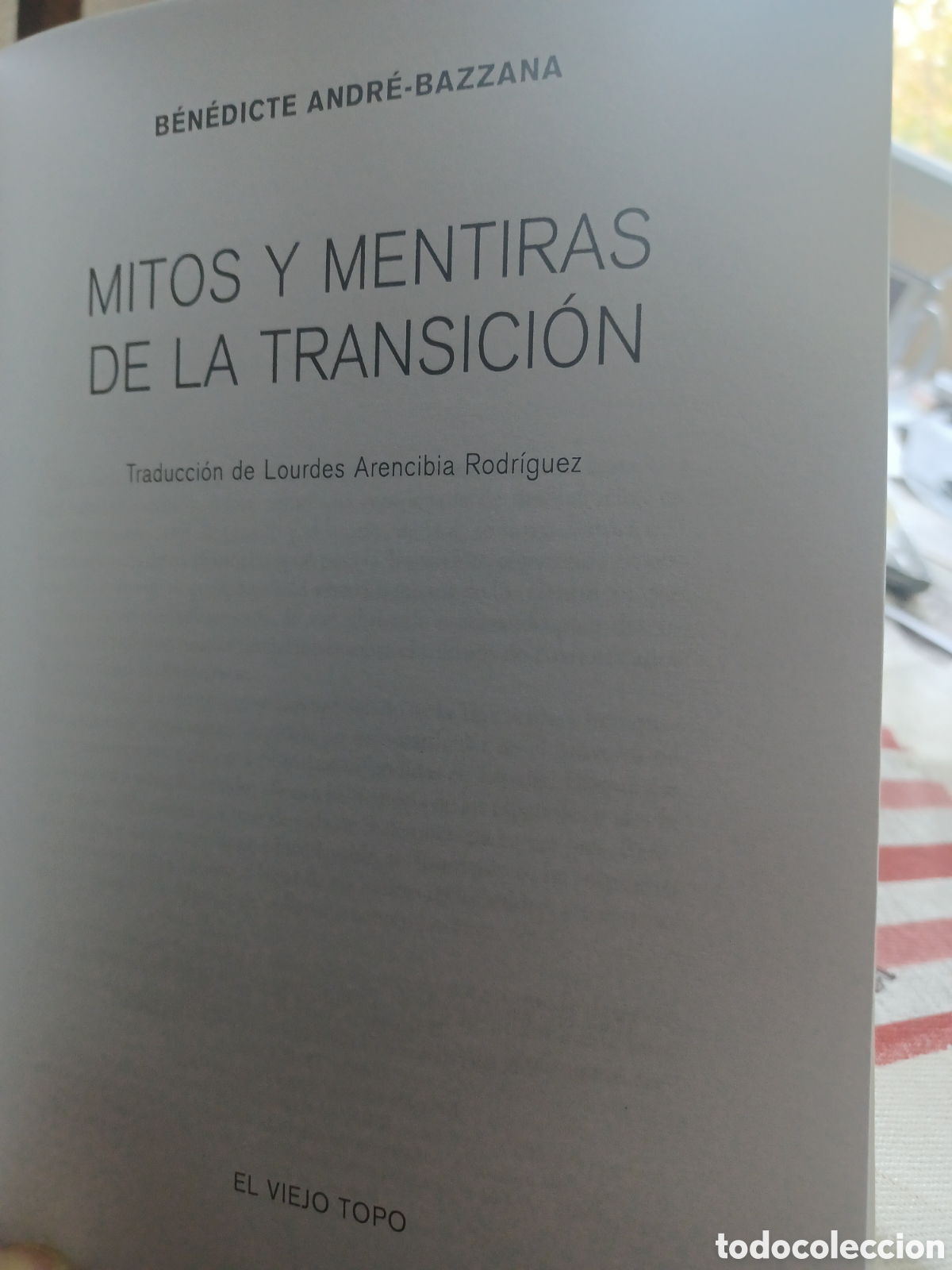 Libros: Barybook..206. Mitos y mentiras de la transici&oacute;n Benedicte Andre- Bazzana - Foto 3