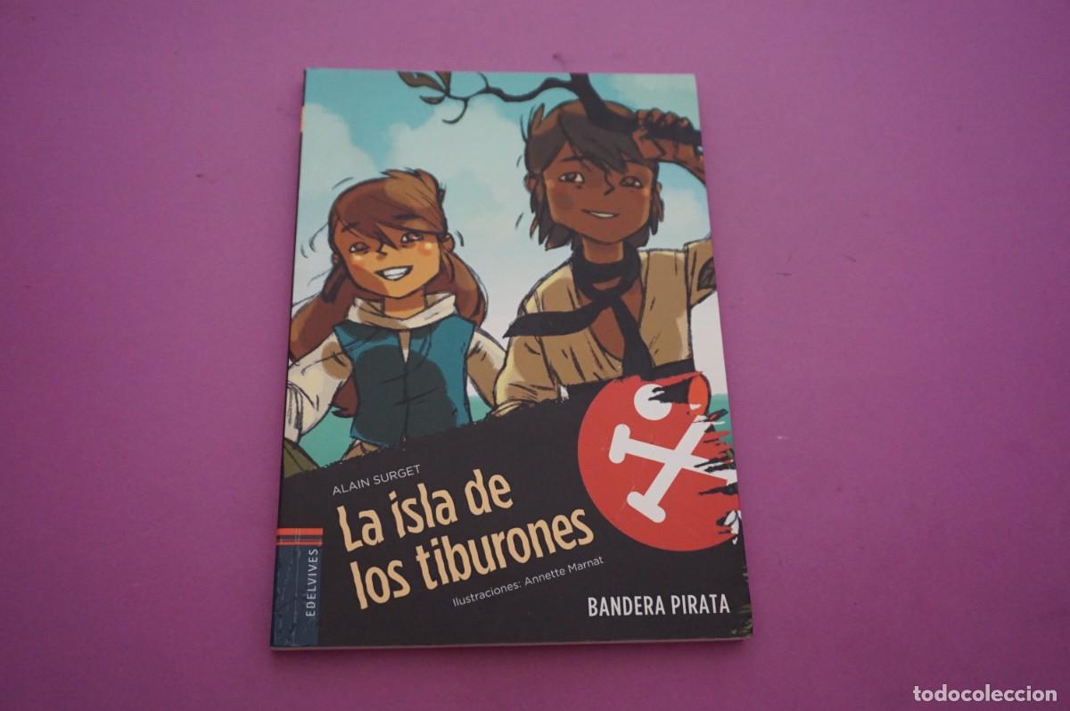 Libros: AMF-16D/ LA ISLA DE LOS TIBURONES - ALAIN SURGET / EDELVIVES - Foto 1