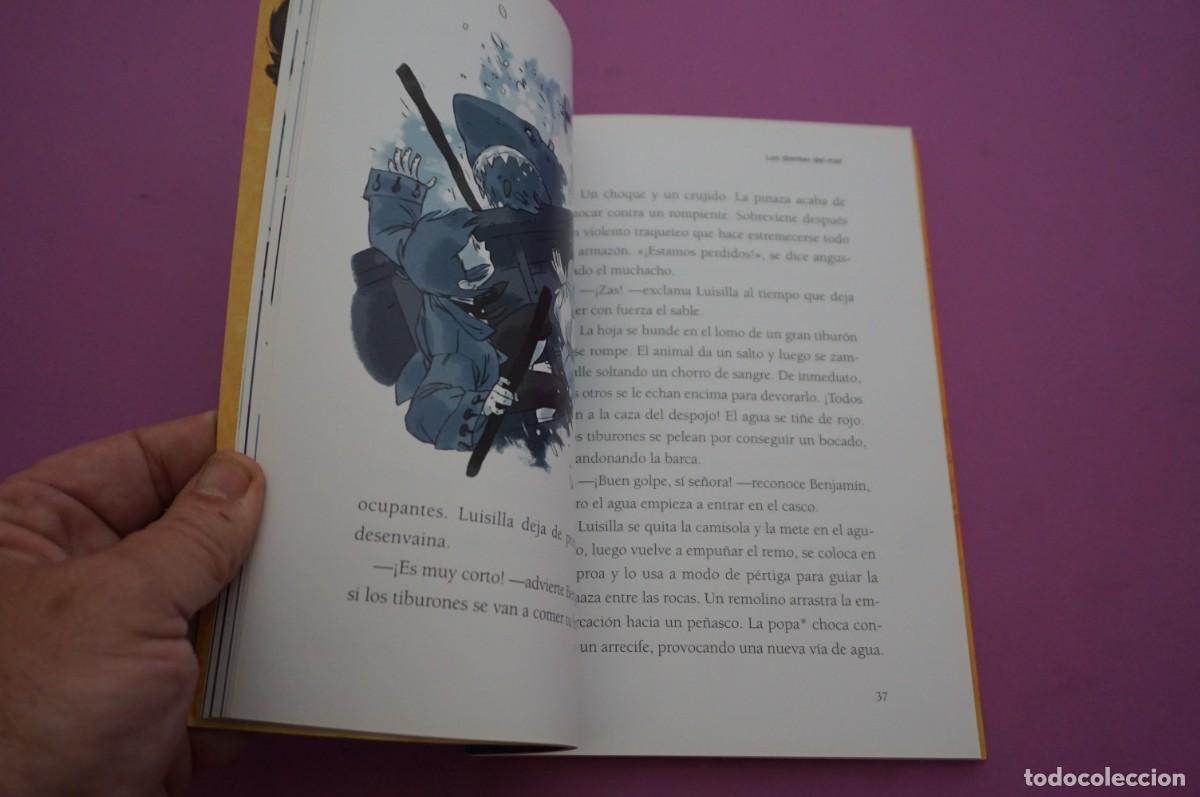 Libros: AMF-16D/ LA ISLA DE LOS TIBURONES - ALAIN SURGET / EDELVIVES - Foto 3