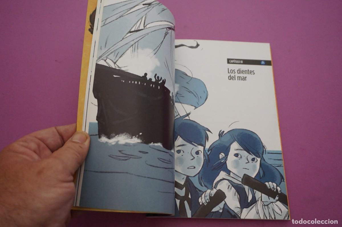 Libros: AMF-16D/ LA ISLA DE LOS TIBURONES - ALAIN SURGET / EDELVIVES - Foto 4