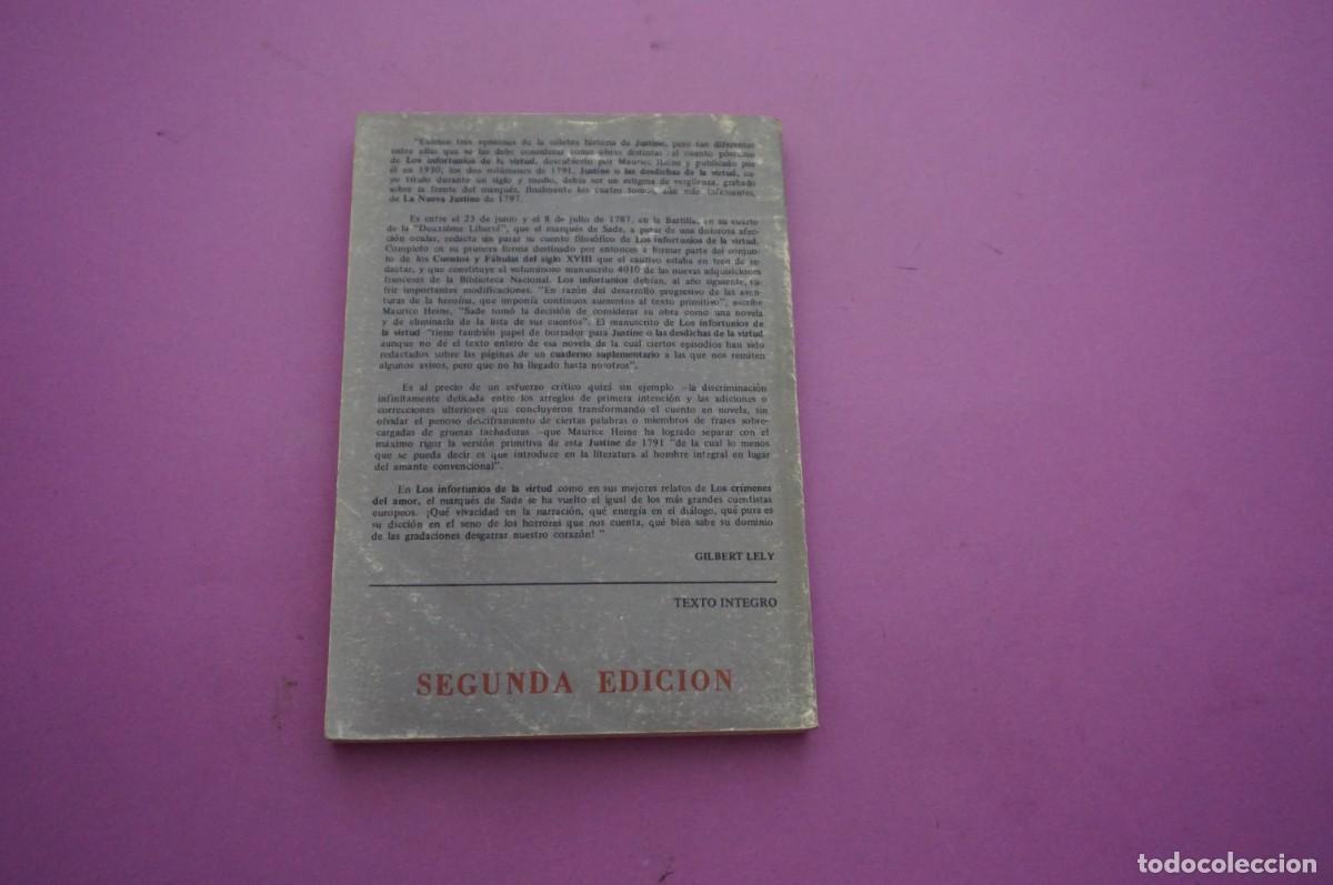 Libros: AMF-16F/ LOS INFORTUNIOS DE LA VIRTUD - MARQUES DE SADE / RODOLFO ALONSO EDITOR - Foto 5