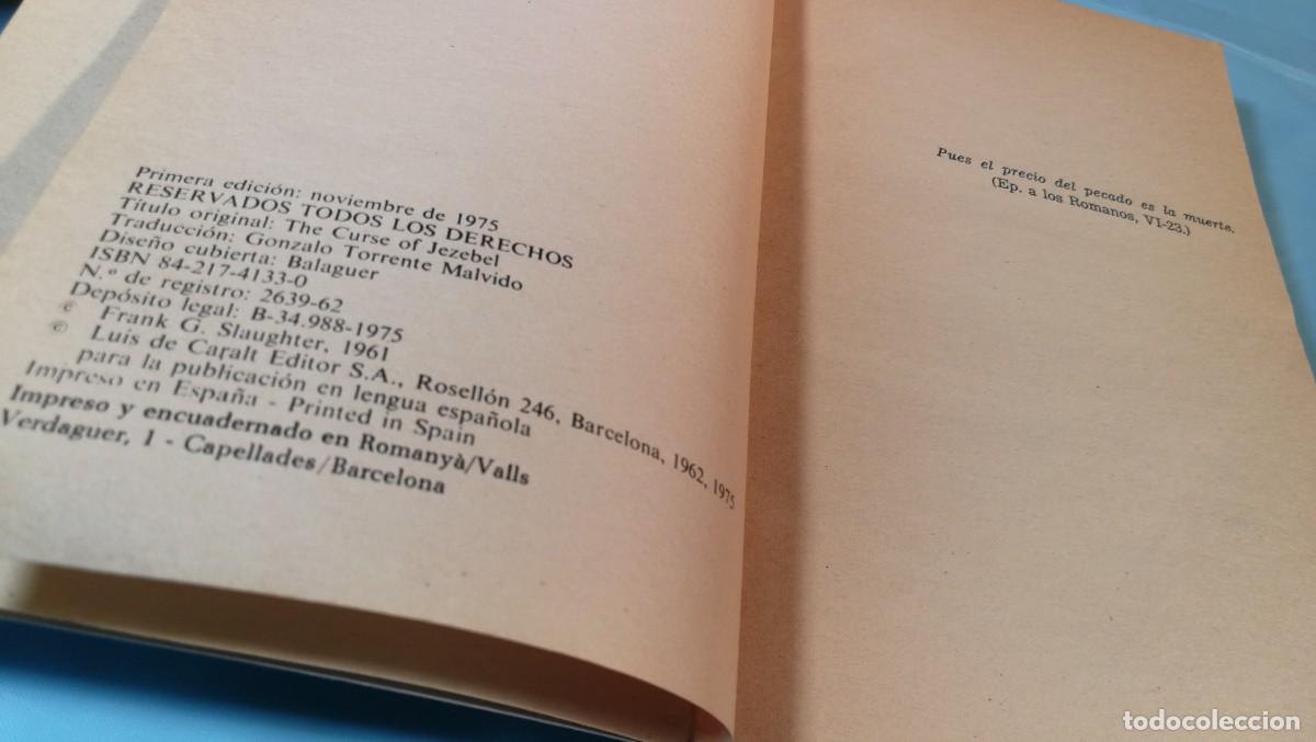 Libros: JEZABEL, EL PRECIO DEL PECADO, Frank G. Slaughter, 1975 - Foto 3