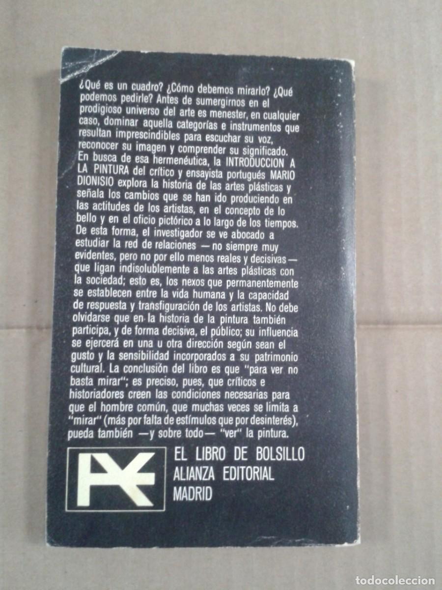 Libros: INTRODUCCION A LA PINTURA - MARIO DIONISIO. - Foto 2