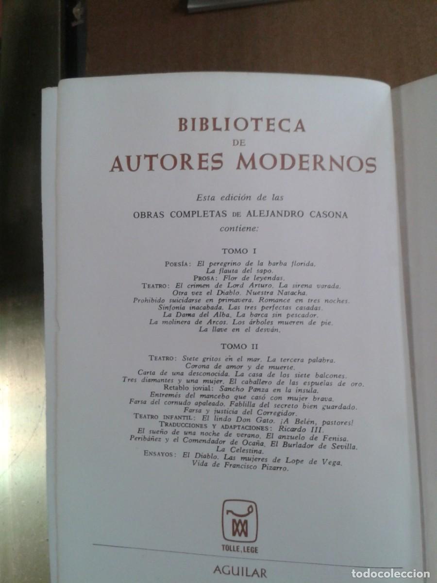 Libros: Obras completas. Alejandro casanova. Aguilar. DOS VOLUMENES - Foto 4