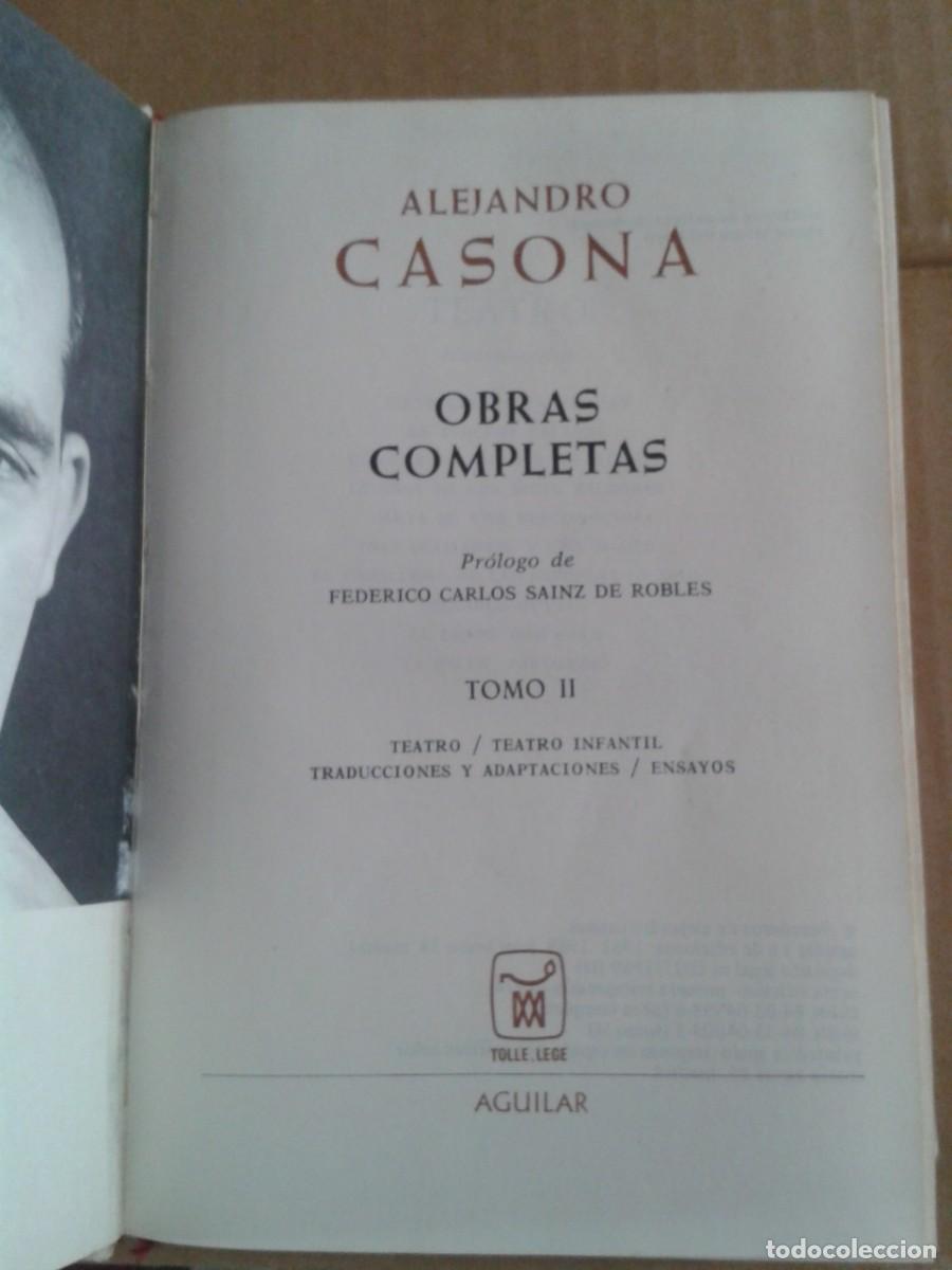 Libros: Obras completas. Alejandro casanova. Aguilar. DOS VOLUMENES - Foto 5