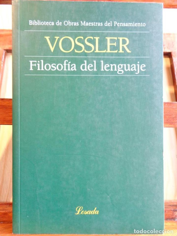 Libros: FILOSOF&Iacute;A DEL LENGUAJE - KARL VOSSLER - Foto 1