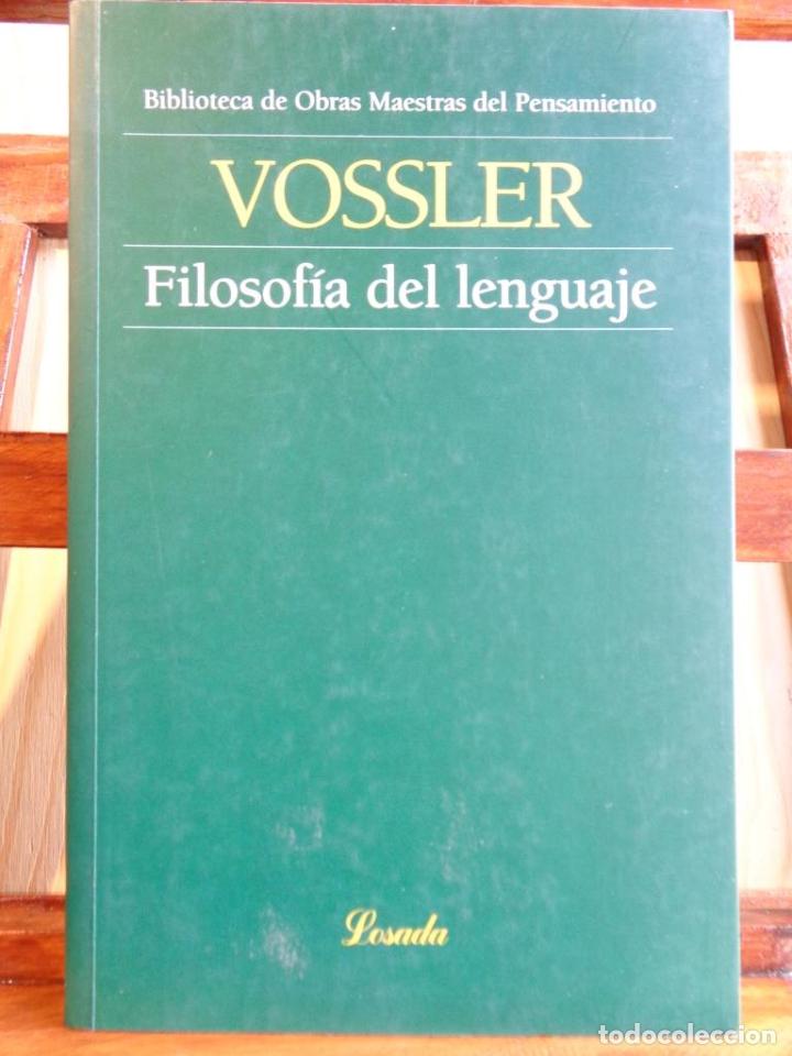 Libros: FILOSOF&Iacute;A DEL LENGUAJE - KARL VOSSLER - Foto 1