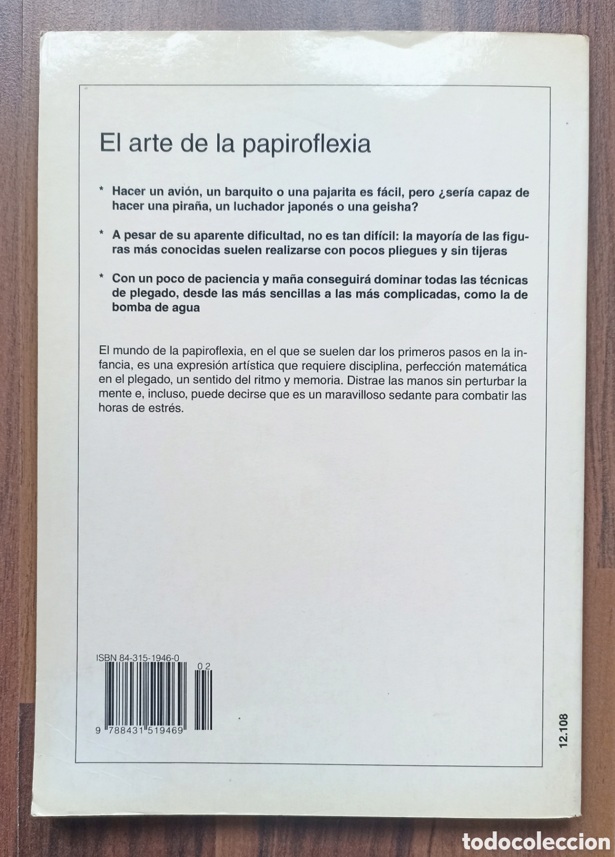 Libros: EL ARTE DE LA PAPIROFLEXIA - EDITORIAL DE VECCHI 2002 - Foto 2