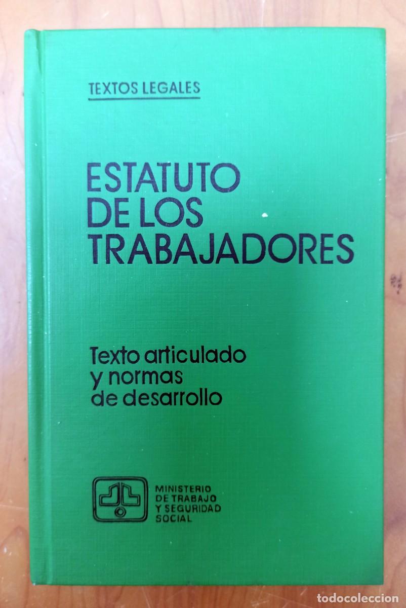Libros: ESTATUTO DE LOS TRABAJADORES 1990 - Foto 1