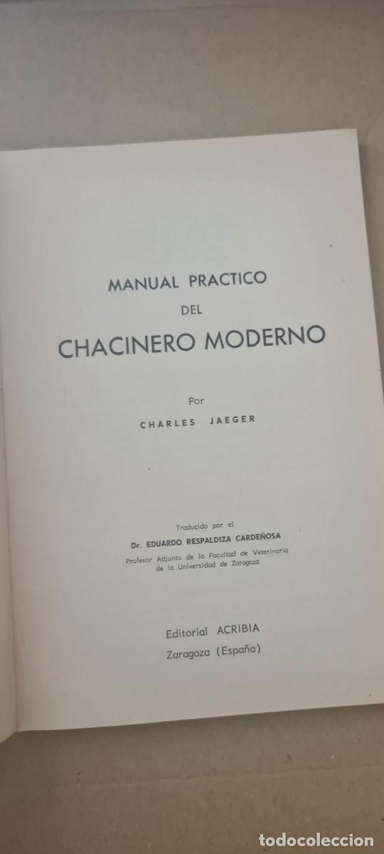 Libros: Manual pr&aacute;ctico del chacinero moderno. Ch. Jaeger - Foto 3