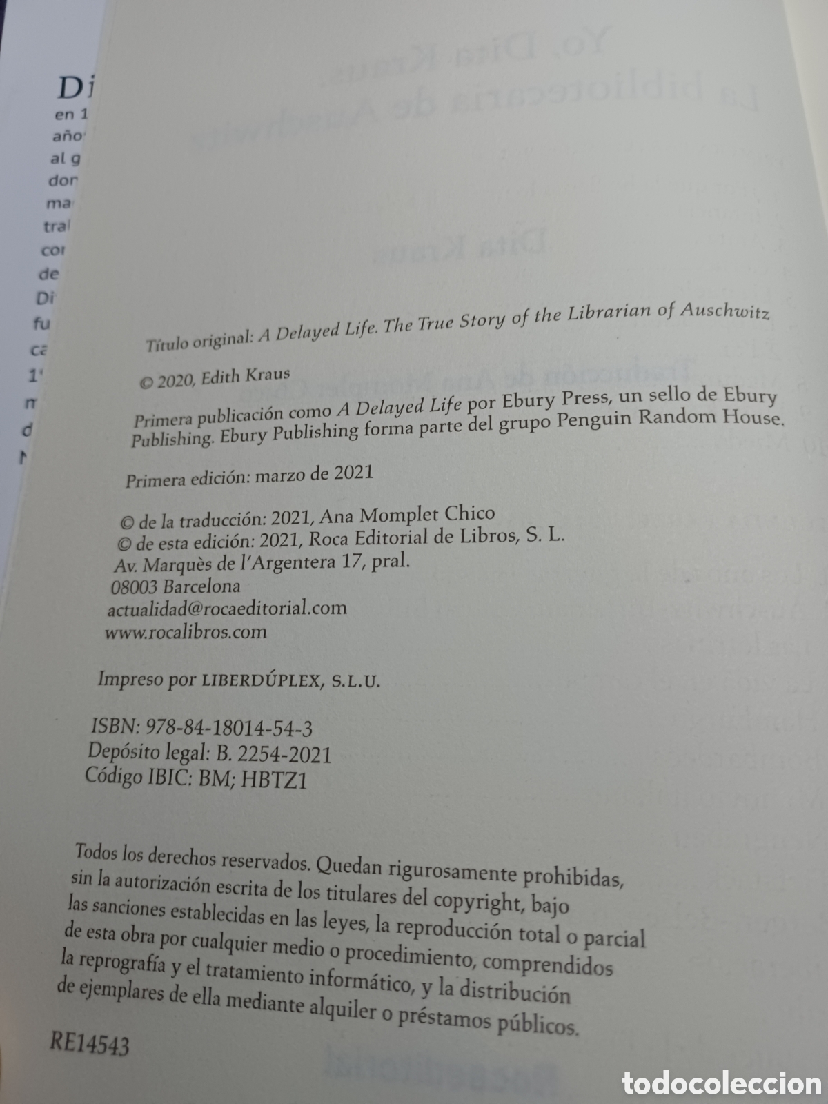Libros: Barybook 192. . Yo dita Kraus. Roca Editorial - Foto 4