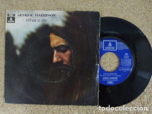 Libros: Disco Single 45 R.P.M.George Harrison,What is Life.1971 - Foto 1