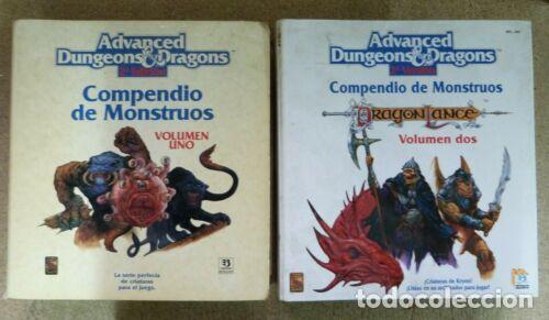 Libros: Advanced Dungeons & Dragons.Compendio de Monstruos.2 Volumenes.2&ordm; Edicion.Zinco - Foto 1