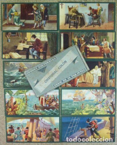 Libros: Cromos Culturales.Cristobal Colon.10 Tarjetas.Ediciones Barsal - Foto 1