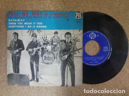 Libros: Disco Single 45 R.P.M.The Beatles.Tell me Why edicion Espa&ntilde;a 1964