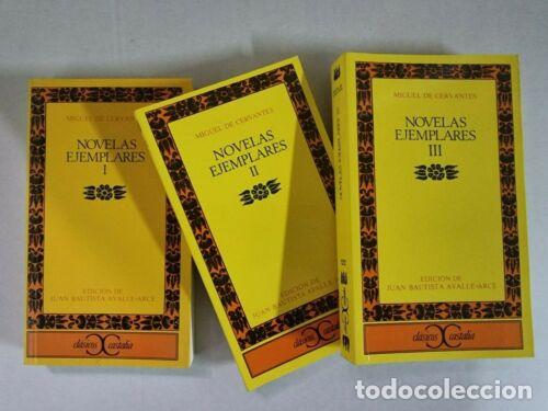 Libros: Novelas Ejemplares.Completa.3 Libros.Cervantes.Castalia - Foto 1