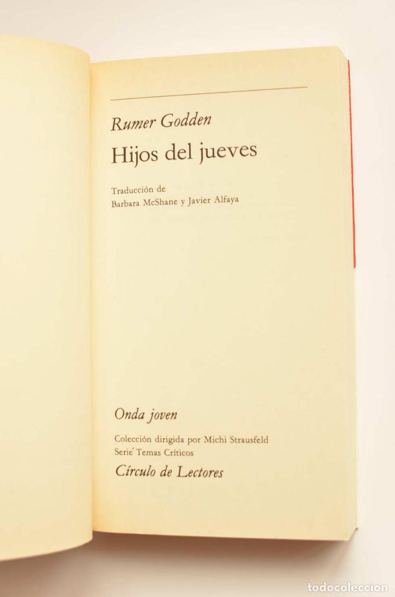 Libros: HIjos del jueves - GODDEN, Rumer - Foto 2