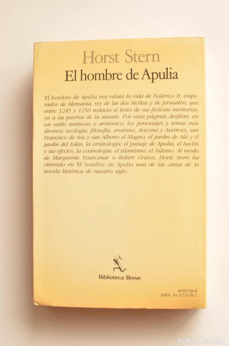 Libros: El hombre de Apulia - STERN, Horst - Foto 3
