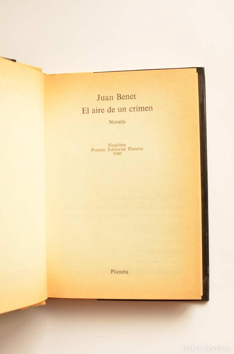 Libros: El aire de un crimen - BENET, Juan - Foto 3