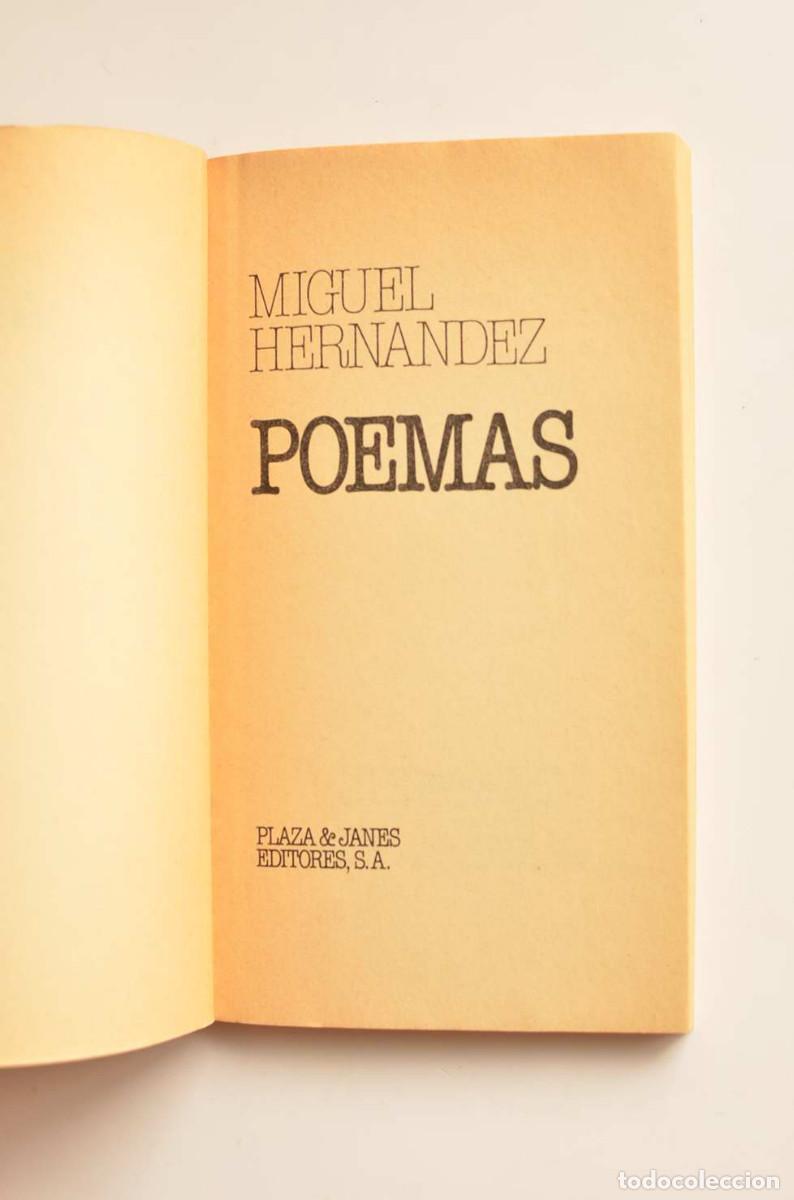 Libros: Miguel Hern&aacute;ndez. Poemas - HERN&Aacute;NDEZ, Miguel - Foto 2