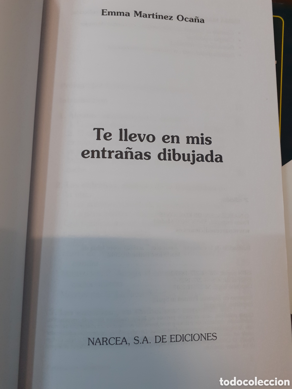 Libros: TE LLEVO EN MIS ENTRA&Ntilde;AS DIBUJADA - MARTINEZ OCA&Ntilde;A,Emma - Foto 3