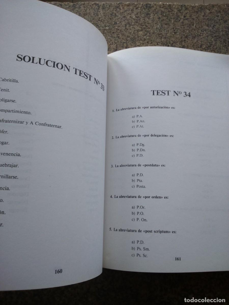 Libros: TEST DE ORTOGRAFIA - CONTESTACIONES AL PROGRAMA OFICIAL -- MAD EDICIONES 1987 -- - Foto 2