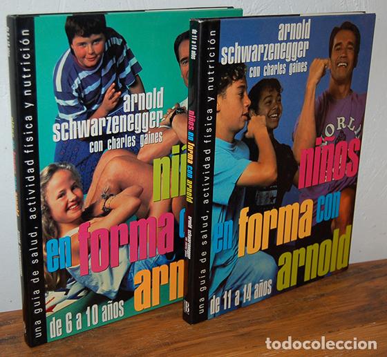 Libri di seconda mano: NI&Ntilde;OS EN FORMA CON ARNOLD de 6 a 10 a&ntilde;os / NI&Ntilde;OS EN FORMA CON ARNOLD de 11 a 14 a&ntilde;os. Una gu&iacute;a de sa