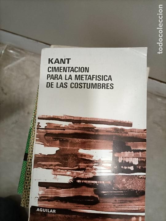 Libros: kant cimentacion para la metafisica de las costumbres