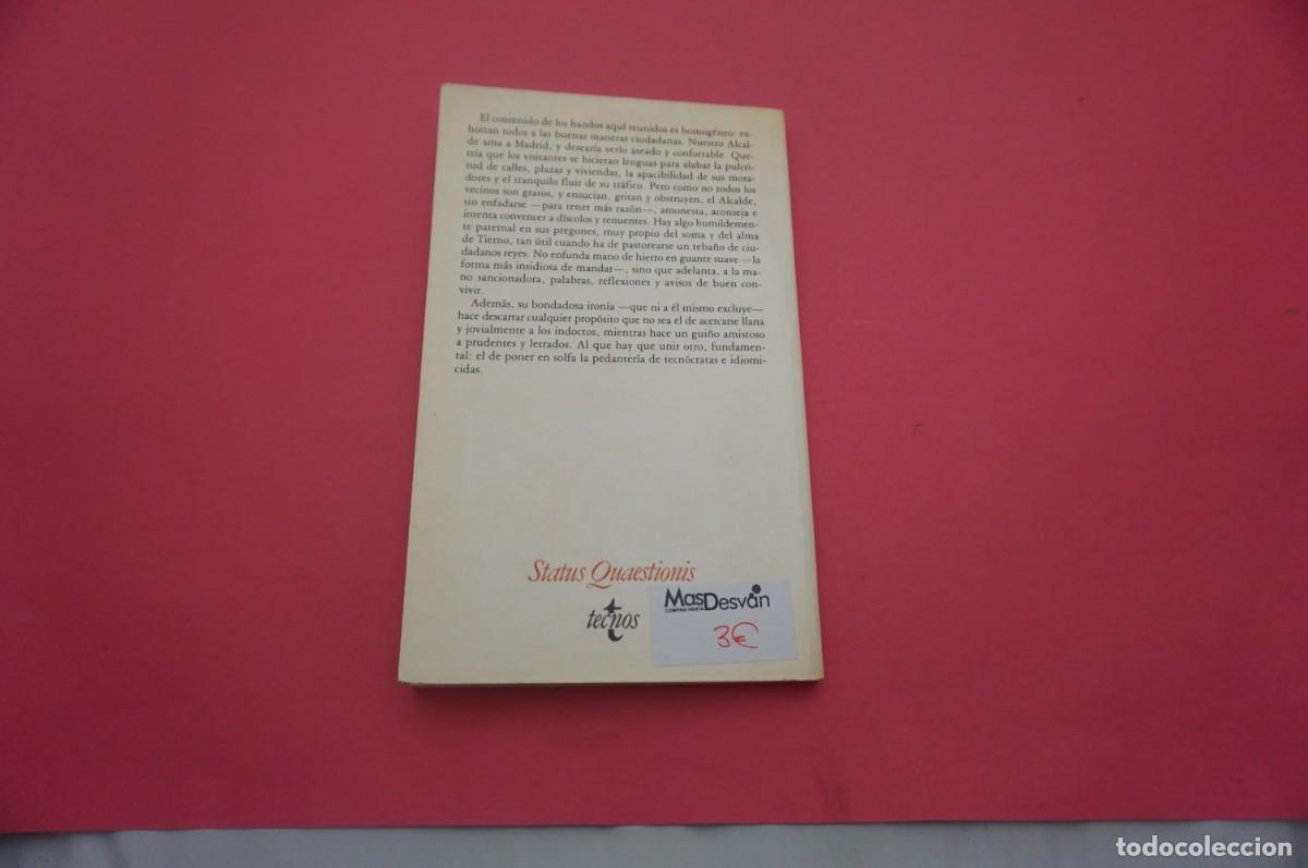 Libros: 4A/ BANDOS DEL ALCALDE / TECNOS - Foto 5