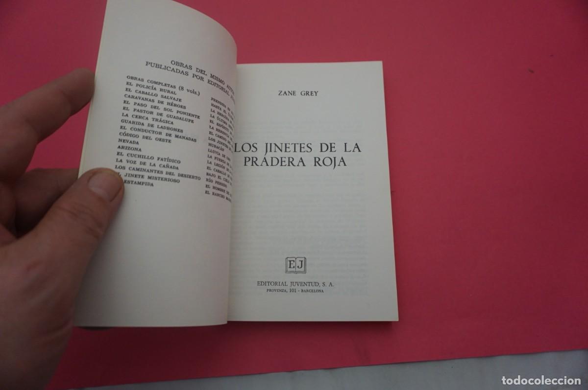 Libros: 5A/ LOS JINETES DE LA PRADERA ROJA - ZANE GREY / EDITORIAL JUVENTUD - Foto 2