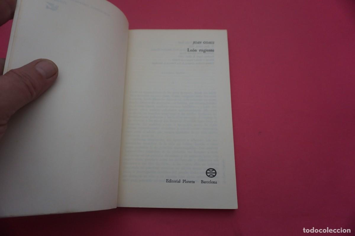 Libros: 10C/ LEON RUGIENTE - JUAN GOMIS / EDITORIAL PLANETA - Foto 2