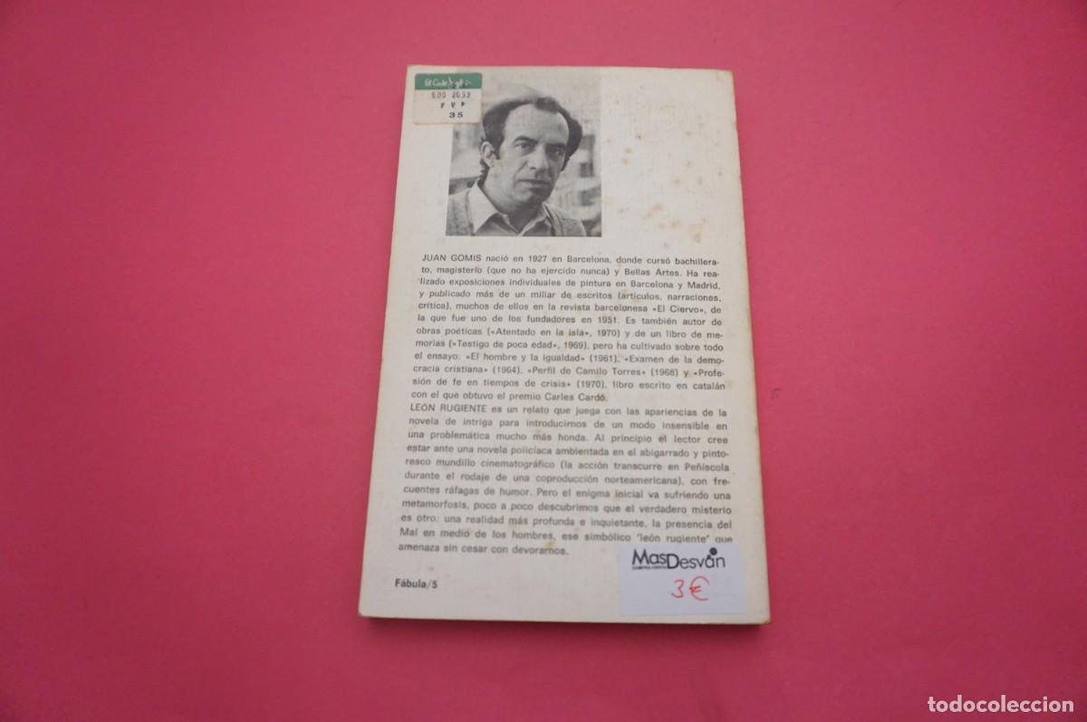 Libros: 10C/ LEON RUGIENTE - JUAN GOMIS / EDITORIAL PLANETA - Foto 5