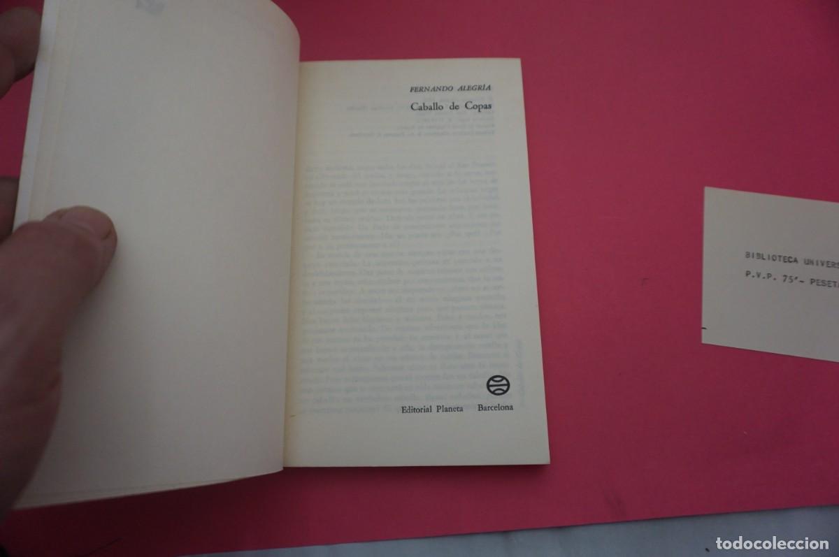 Libros: AR13BB/ CABALLO DE COPAS - FERNANDO ALEGRIA / EDITORIAL PLANETA - Foto 2