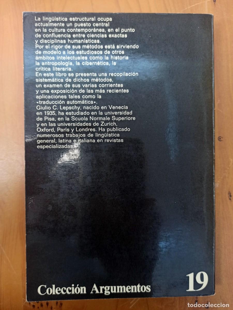 Libros: LA LINGUISTICA ESTRUCTURAL - GIULIO C.LEPSCHY - ED. ANAGRAMA - Foto 1