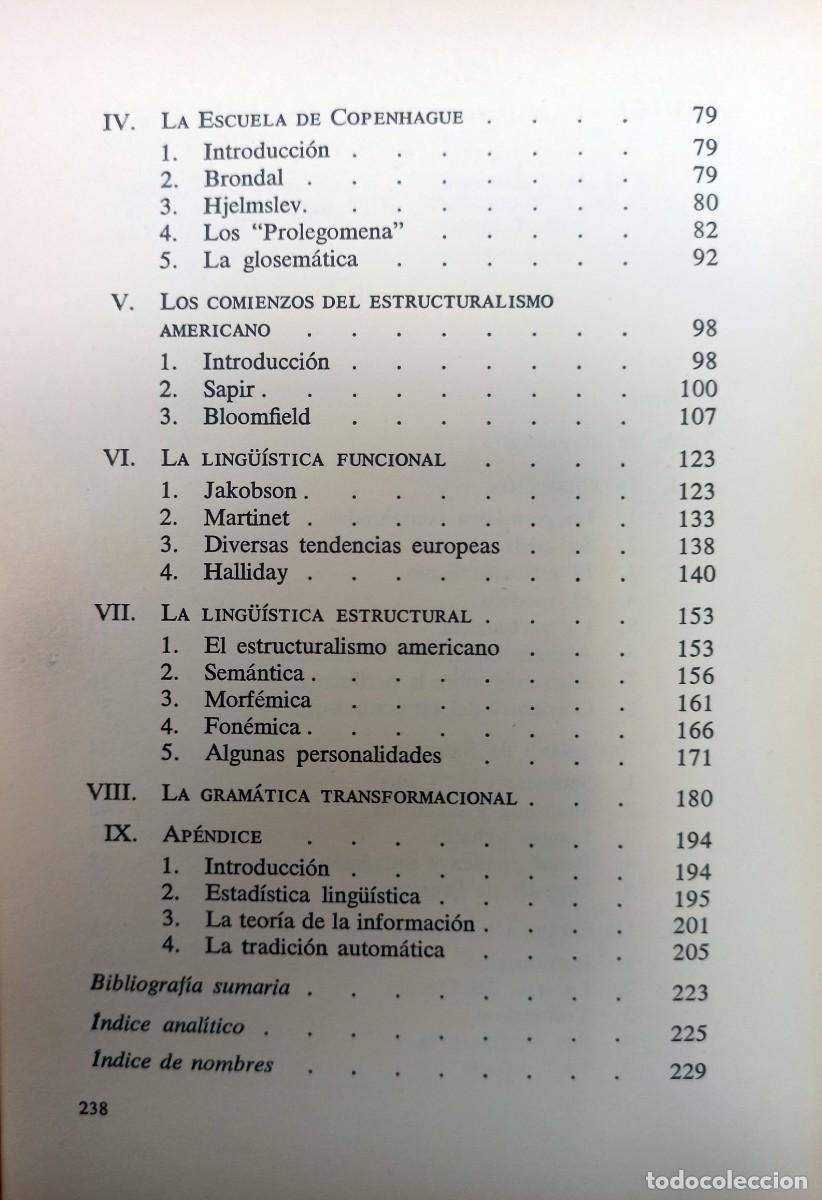 Libros: LA LINGUISTICA ESTRUCTURAL - GIULIO C.LEPSCHY - ED. ANAGRAMA - Foto 3