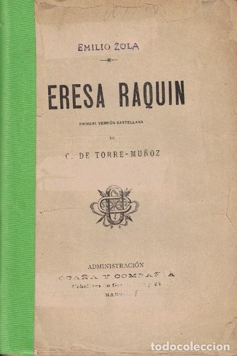 Libros: TERESA RAQUIN. - Zola. Emilio, - Foto 1
