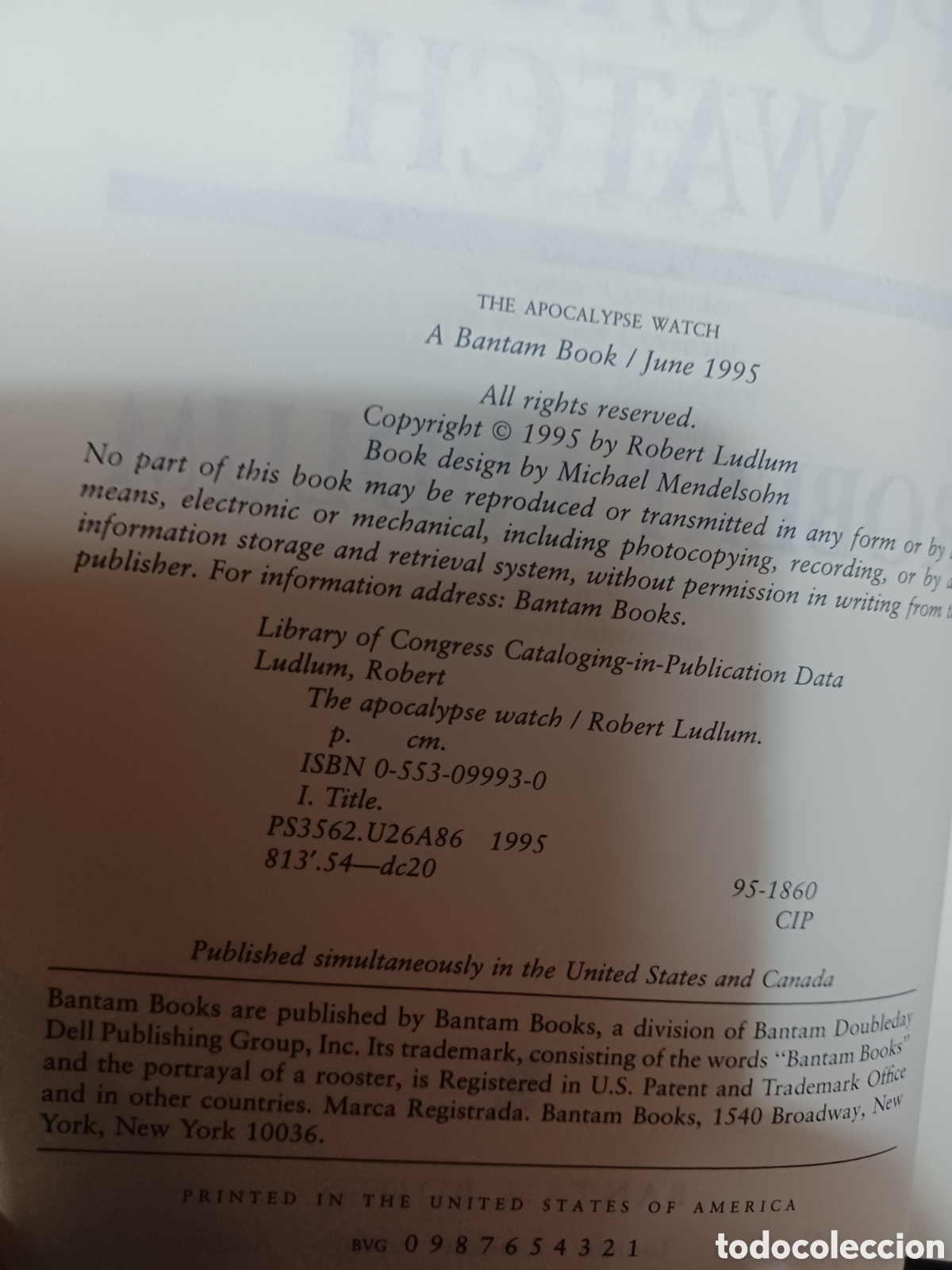 Libros: Barybook C23. The Apocalypse watch ROBERT Ludlum - Foto 9