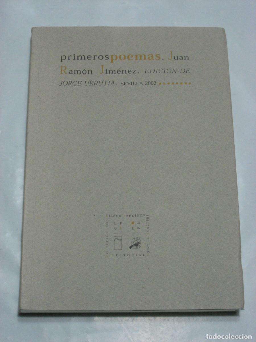 Libros: PRIMEROS POEMAS - Juan Ram&oacute;n Jim&eacute;nez - Foto 1