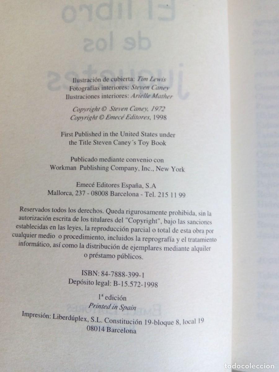 Libros: EL LIBRO DE LOS JUGUETES / STEVEN CANEY - Foto 3