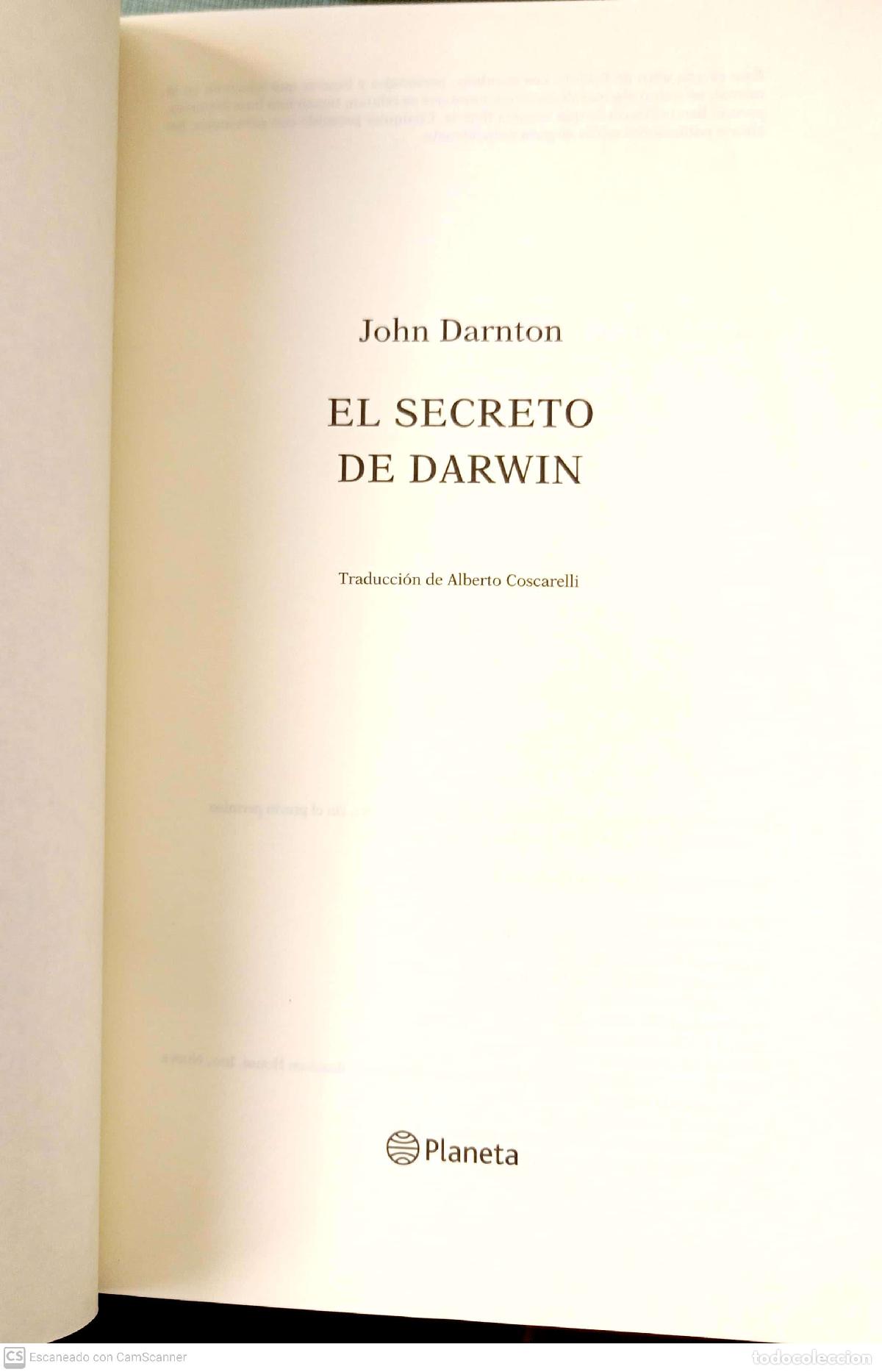 Libros: El secreto de Darwin - Darnton, John - Foto 1