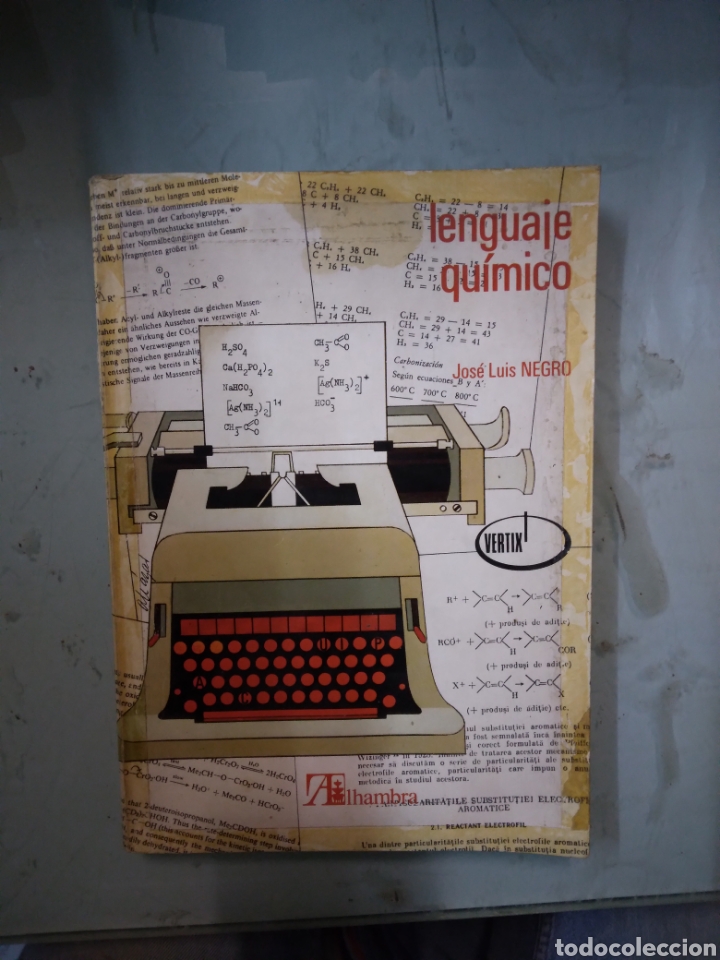 Libros: Jose Luis Negro, Lenguaje qu&iacute;mico, Alhambra - Foto 1