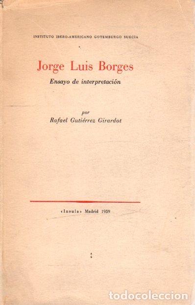 Libros: Jorge Luis Borges - Guti&eacute;rrez Giradot, Rafael - Foto 1