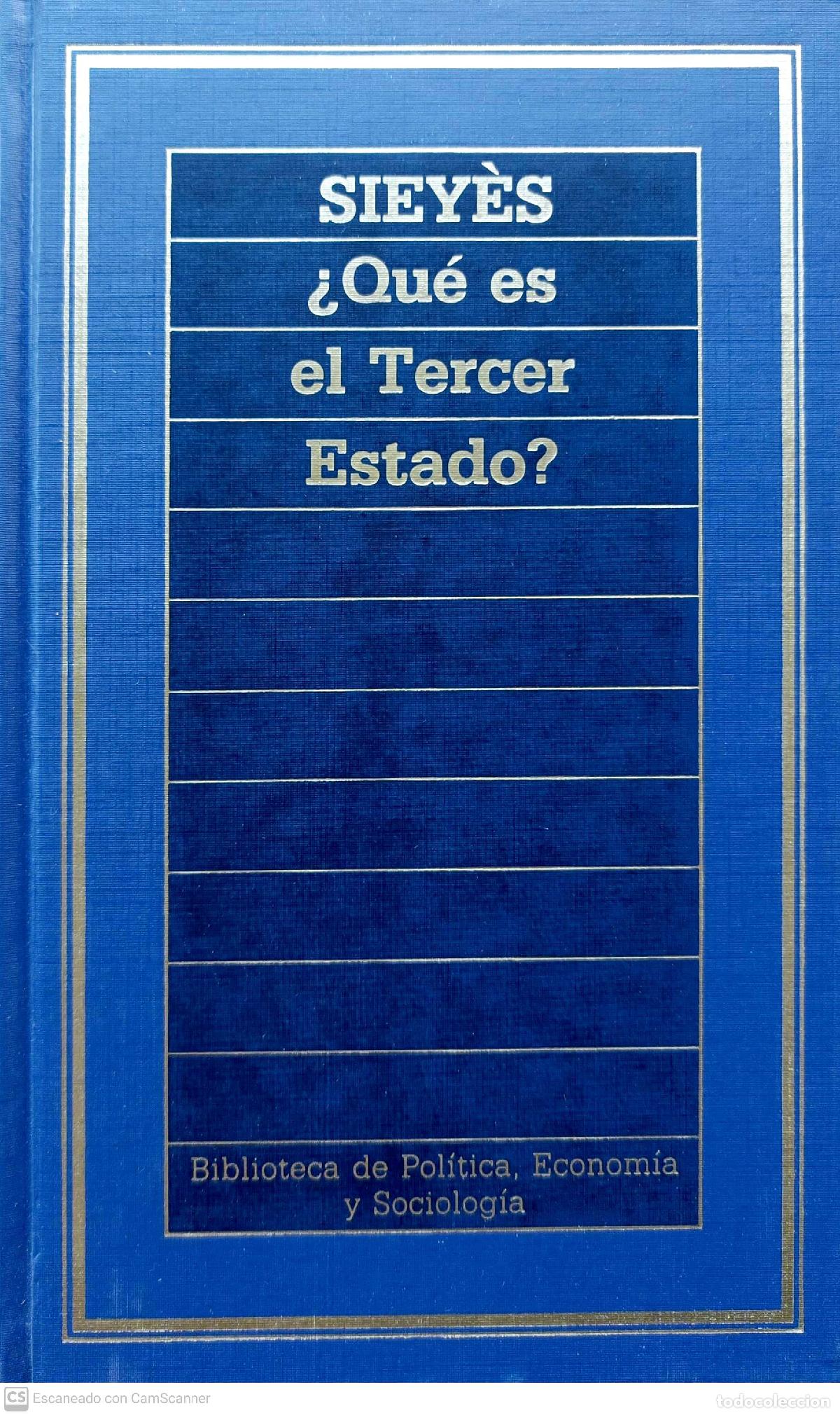 Libros: &iquest;Qu&eacute; es el Tercer Estado? - Siey&egrave;s - Foto 1